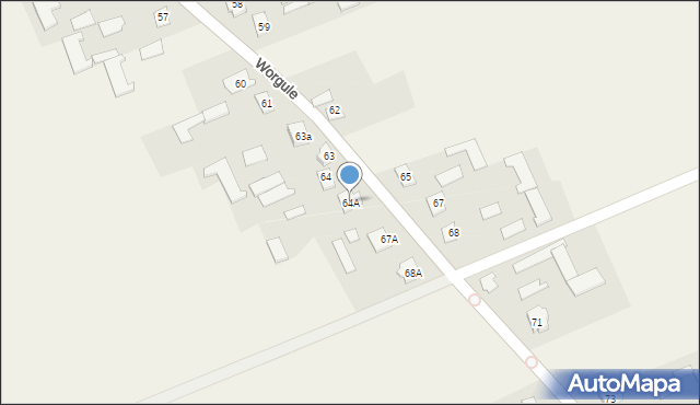 Worgule, Worgule, 64A, mapa Worgule