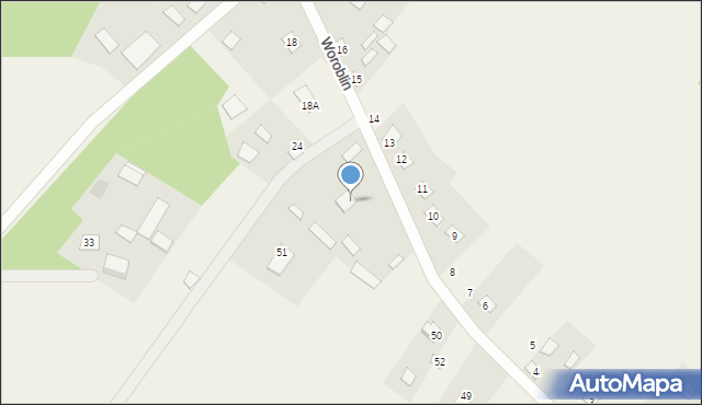 Woroblin, Woroblin, 12a, mapa Woroblin