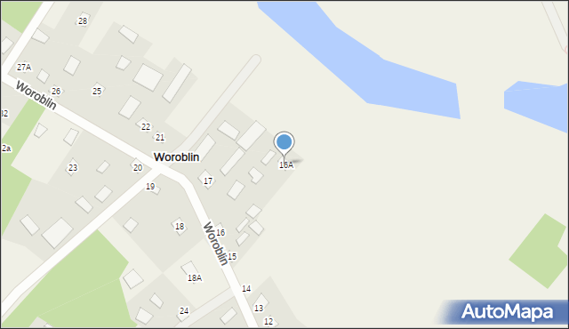 Woroblin, Woroblin, 16A, mapa Woroblin