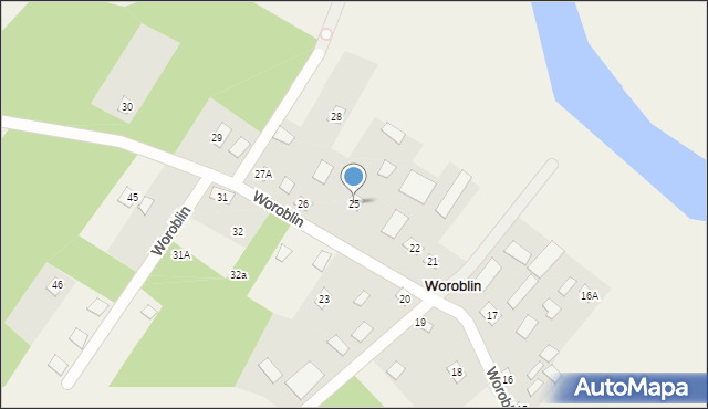 Woroblin, Woroblin, 25, mapa Woroblin