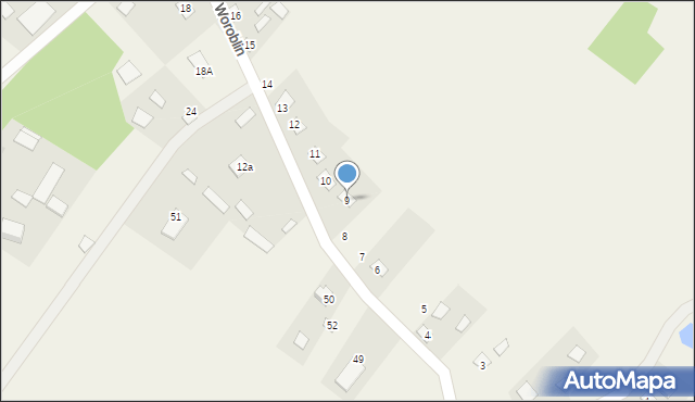 Woroblin, Woroblin, 9, mapa Woroblin