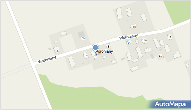Woroniany, Woroniany, 7a, mapa Woroniany