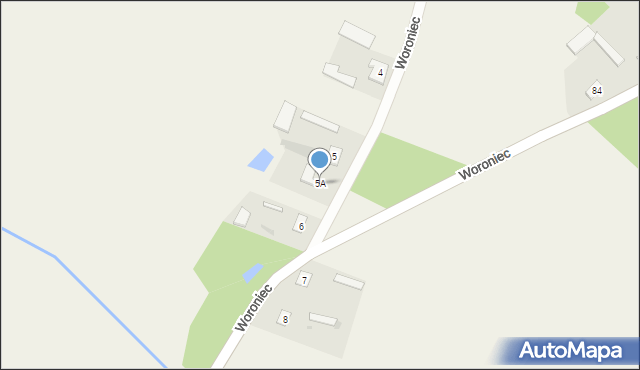 Woroniec, Woroniec, 5A, mapa Woroniec