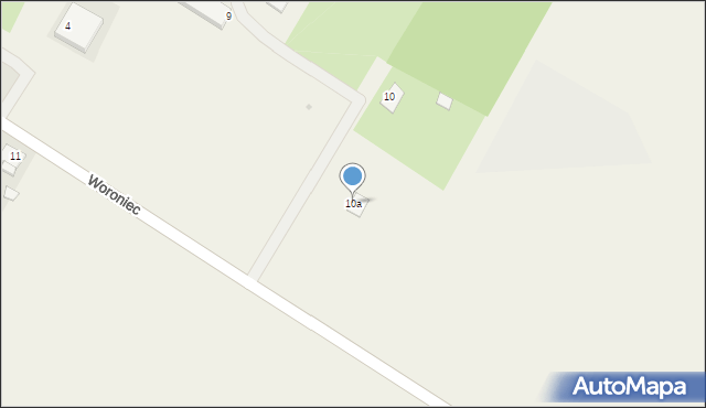 Woroniec, Woroniec, 10a, mapa Woroniec