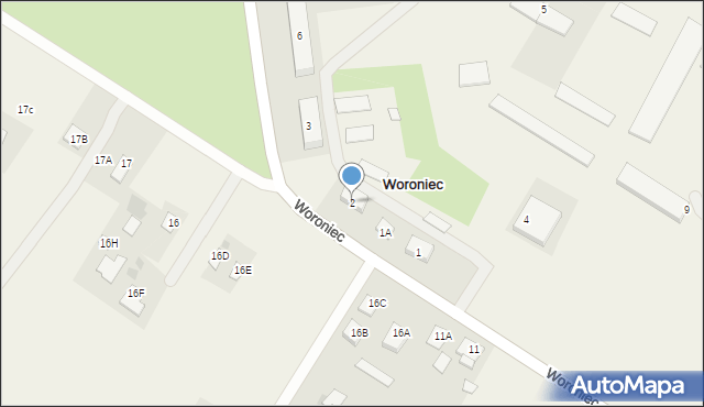 Woroniec, Woroniec, 2, mapa Woroniec