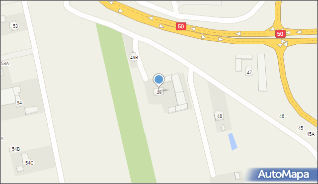 Worów, Worów, 49, mapa Worów