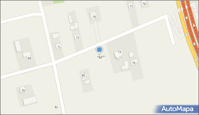 Worów, Worów, 74a, mapa Worów