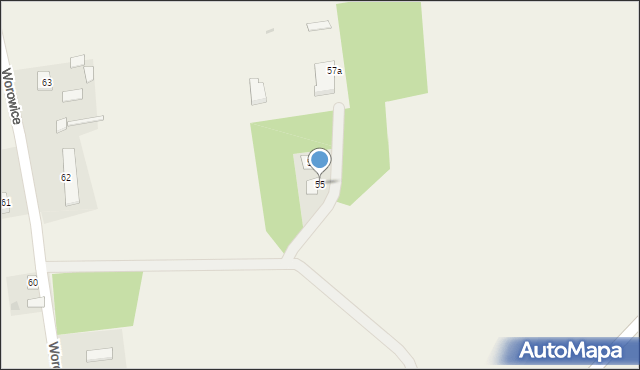 Worowice, Worowice, 55, mapa Worowice