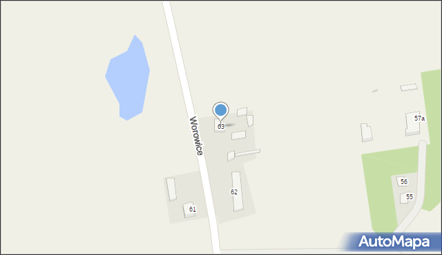 Worowice, Worowice, 63, mapa Worowice