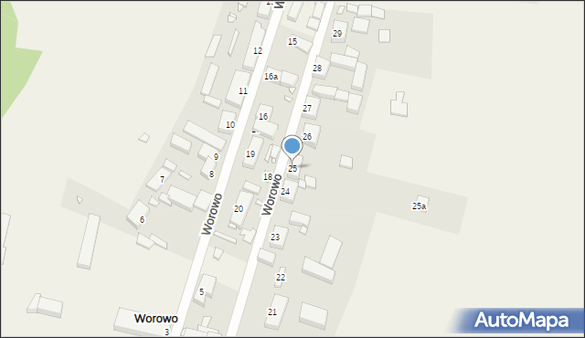 Worowo, Worowo, 25, mapa Worowo