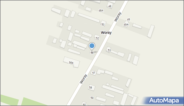 Worsy, Worsy, 56, mapa Worsy