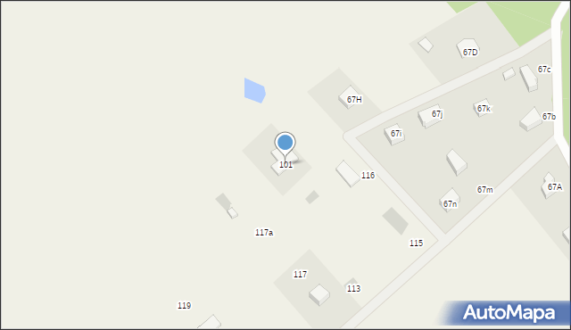 Woryty, Woryty, 101, mapa Woryty