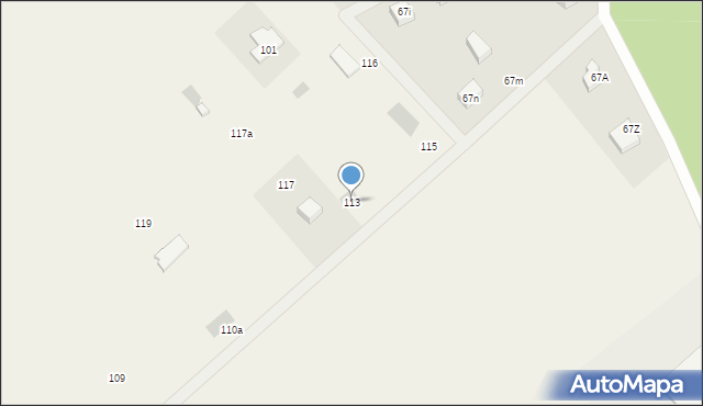 Woryty, Woryty, 113, mapa Woryty