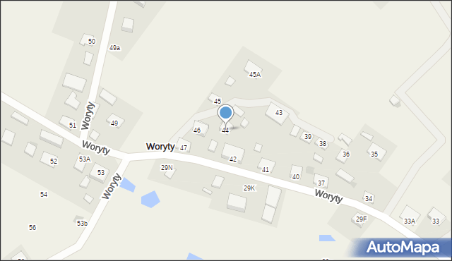 Woryty, Woryty, 44, mapa Woryty