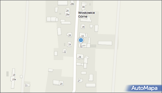 Woskowice Górne, Woskowice Górne, 31, mapa Woskowice Górne