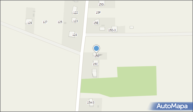 Woskrzenice Duże, Woskrzenice Duże, 15D, mapa Woskrzenice Duże