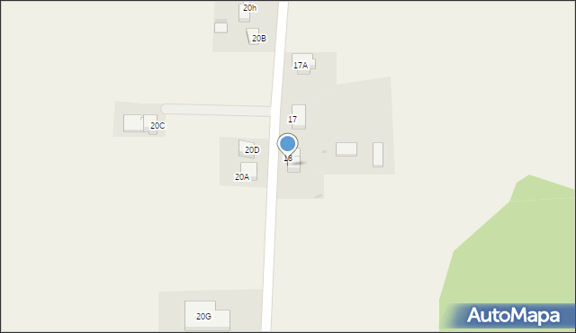 Woskrzenice Duże, Woskrzenice Duże, 18A, mapa Woskrzenice Duże