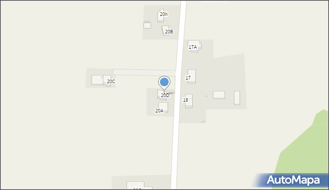 Woskrzenice Duże, Woskrzenice Duże, 20D, mapa Woskrzenice Duże