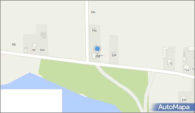 Woskrzenice Duże, Woskrzenice Duże, 69E, mapa Woskrzenice Duże