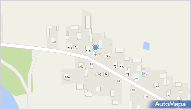 Woskrzenice Duże, Woskrzenice Duże, 71C, mapa Woskrzenice Duże