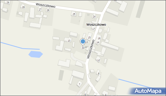 Woszczkowo, Woszczkowo, 11, mapa Woszczkowo