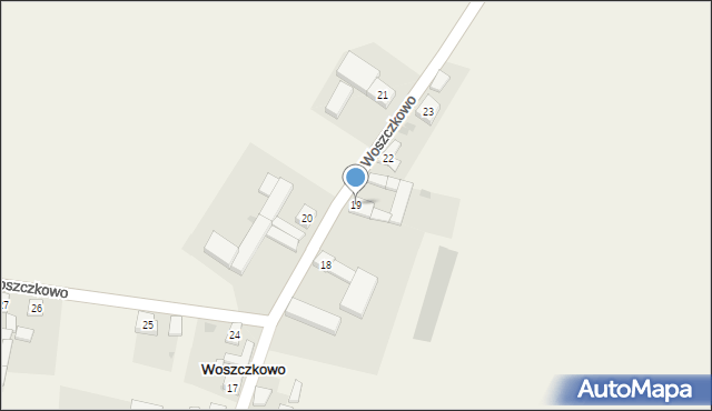 Woszczkowo, Woszczkowo, 19, mapa Woszczkowo