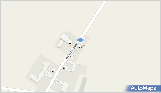 Woszczkowo, Woszczkowo, 23, mapa Woszczkowo