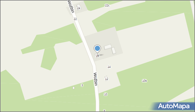 Woźbin, Woźbin, 16, mapa Woźbin