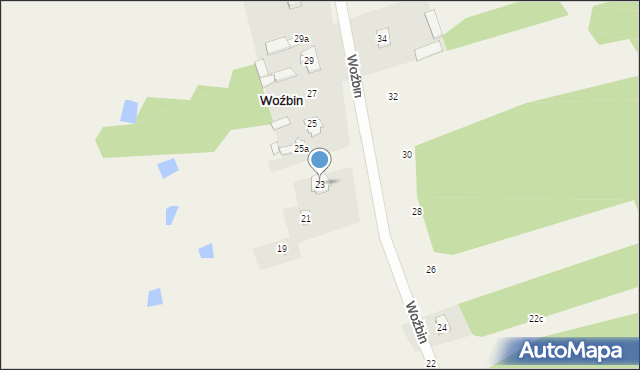 Woźbin, Woźbin, 23, mapa Woźbin
