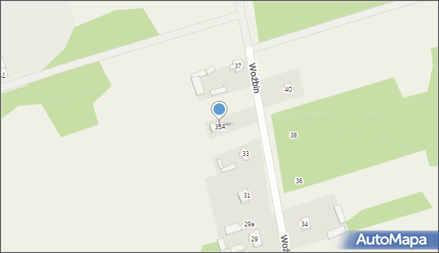 Woźbin, Woźbin, 35A, mapa Woźbin