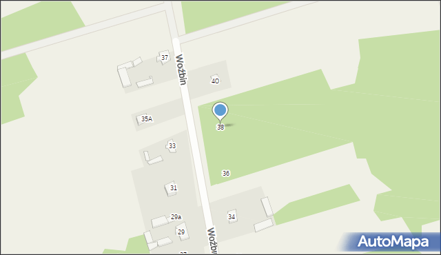 Woźbin, Woźbin, 38, mapa Woźbin