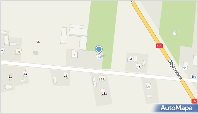 Woźniaków, Woźniaków, 13, mapa Woźniaków