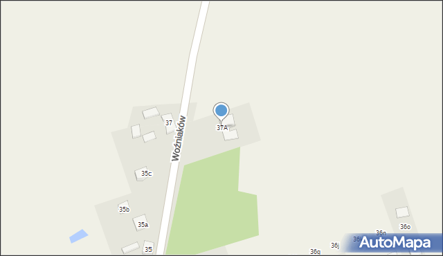 Woźniaków, Woźniaków, 37A, mapa Woźniaków