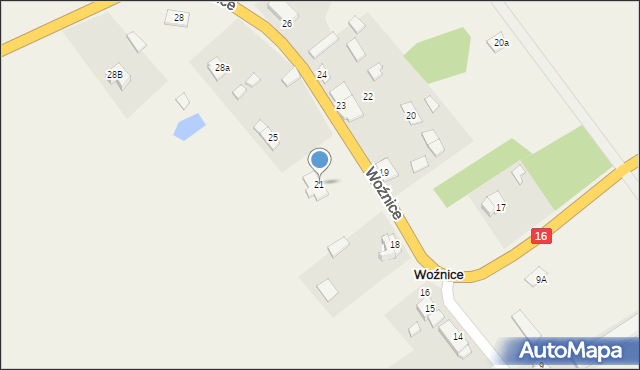 Woźnice, Woźnice, 21, mapa Woźnice
