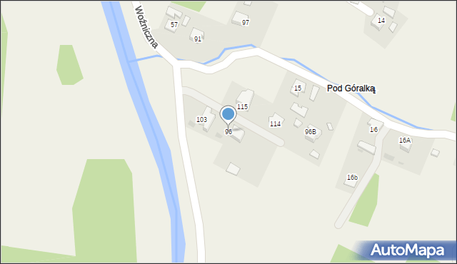 Woźniczna, Woźniczna, 96, mapa Woźniczna