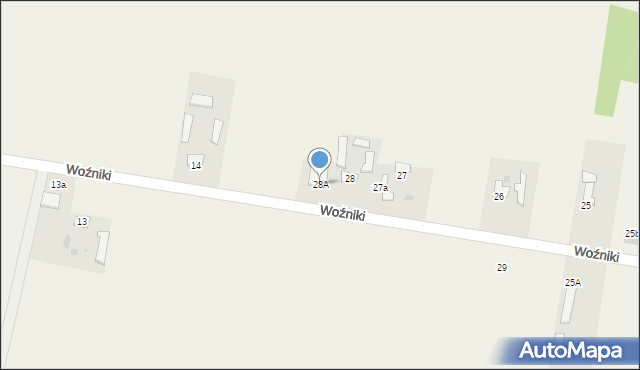 Woźniki, Woźniki, 28A, mapa Woźniki