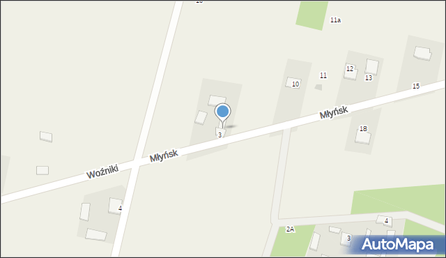 Woźniki, Woźniki, 3A, mapa Woźniki