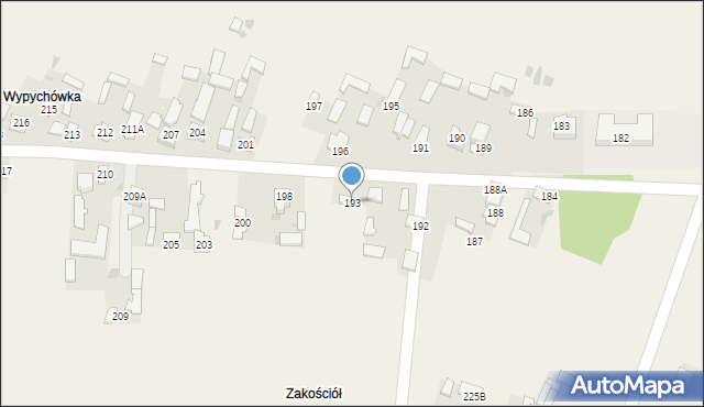 Wożuczyn, Wożuczyn, 193, mapa Wożuczyn