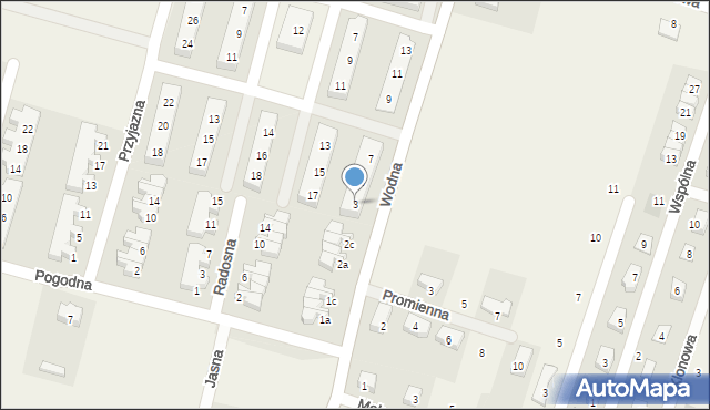 Wróblowice, Wodna, 3, mapa Wróblowice