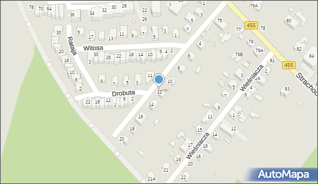 Wrocław, Wołczyńska, 12, mapa Wrocławia
