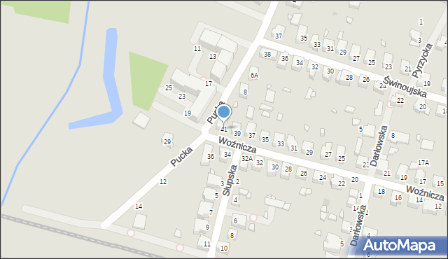 Wrocław, Woźnicza, 41, mapa Wrocławia