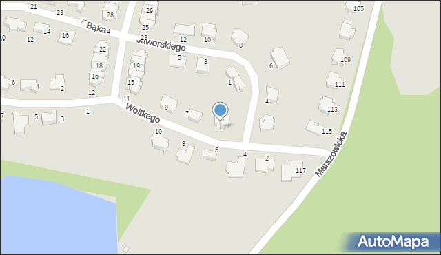 Wrocław, Wolfkego Mieczysława, 5/1, mapa Wrocławia