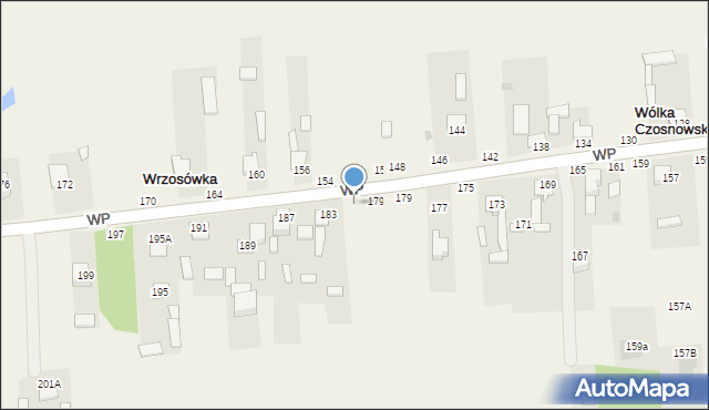 Wrzosówka, Wojska Polskiego, 181, mapa Wrzosówka