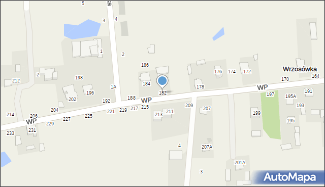 Wrzosówka, Wojska Polskiego, 182, mapa Wrzosówka