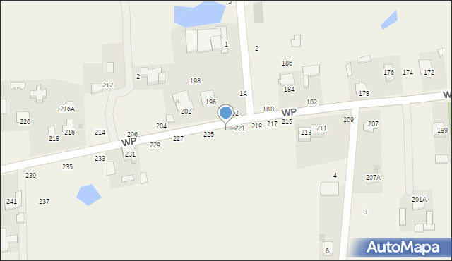 Wrzosówka, Wojska Polskiego, 223, mapa Wrzosówka