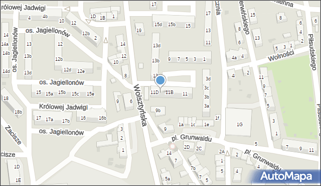 Wschowa, Wolsztyńska, 11C, mapa Wschowa