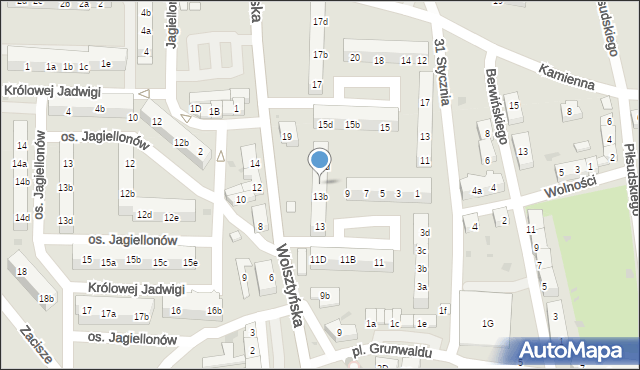 Wschowa, Wolsztyńska, 13c, mapa Wschowa