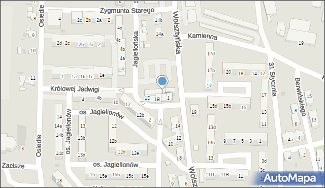 Wschowa, Wolsztyńska, 14AB, mapa Wschowa