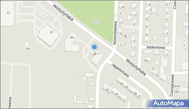 Wschowa, Wolsztyńska, 18, mapa Wschowa