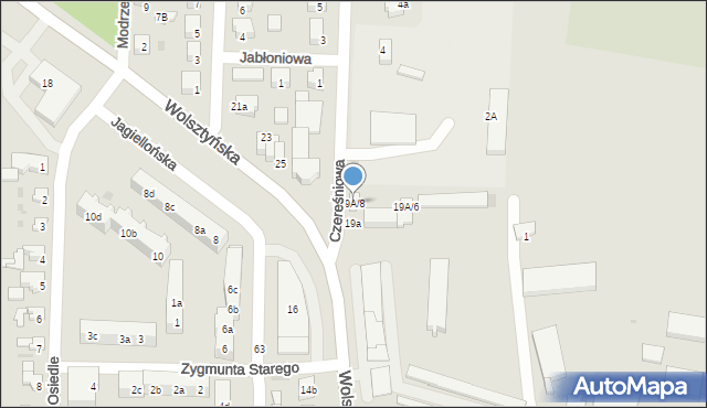 Wschowa, Wolsztyńska, 19A/8, mapa Wschowa